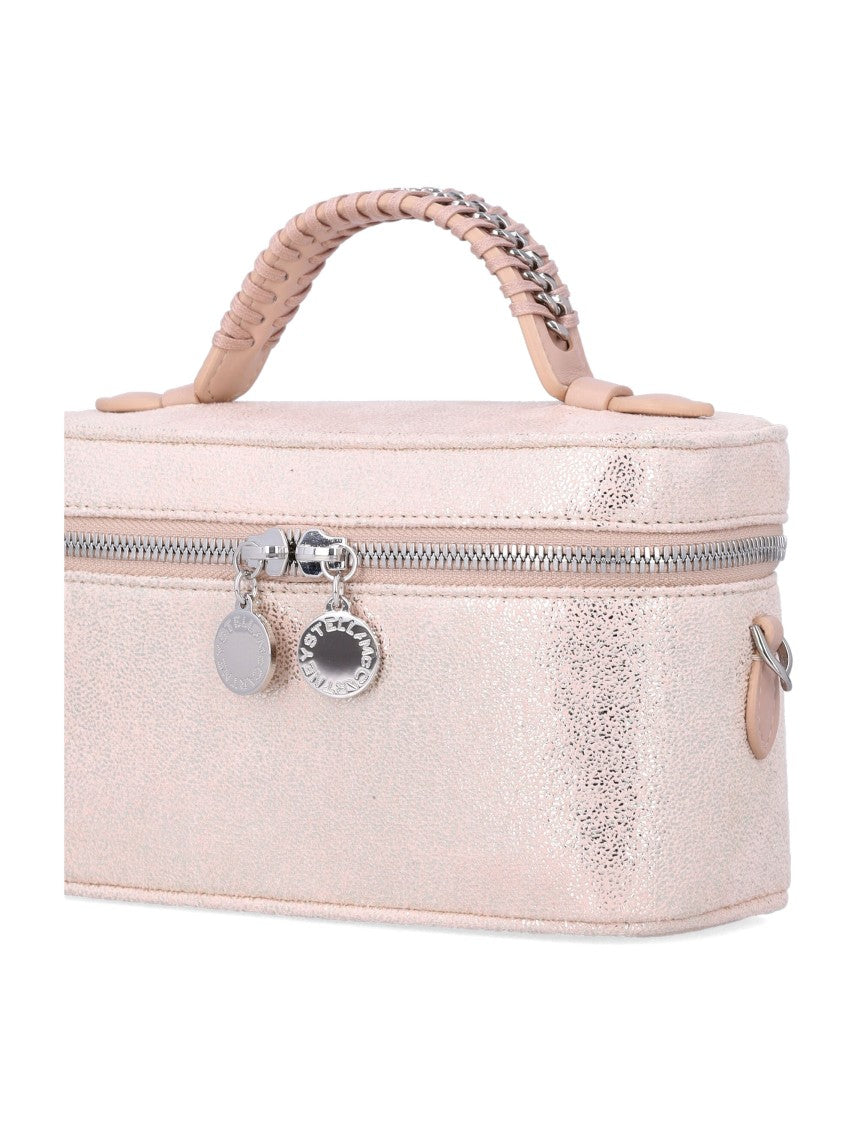 Stella Mccartney Vegan Leather Vanity Case With Braided Handle And Chain Strap