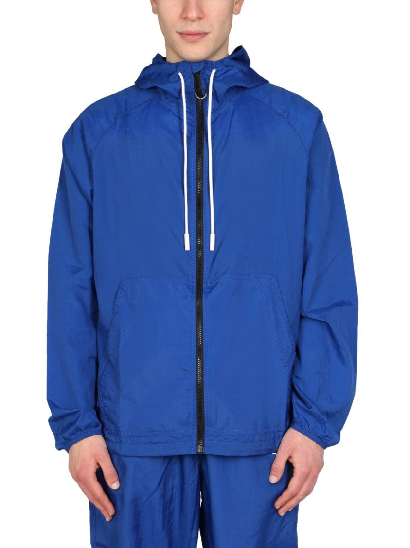 Marcelo Burlon Cross Print Windbreaker Jacket