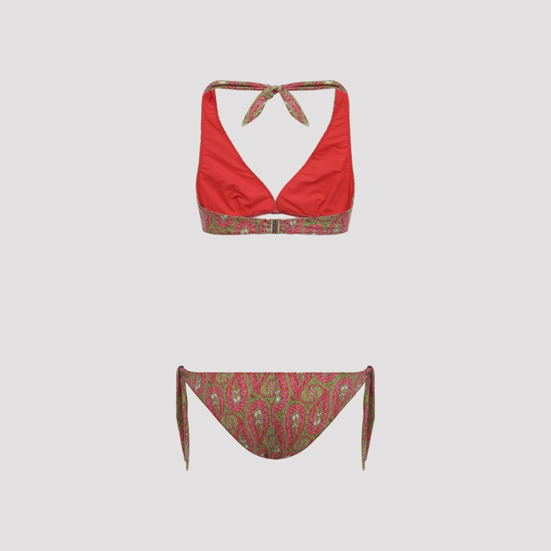 Etro Paisley Foliage Green Polyamide Bikini