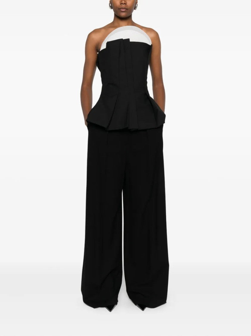 Róhe Pleated Bustier Top