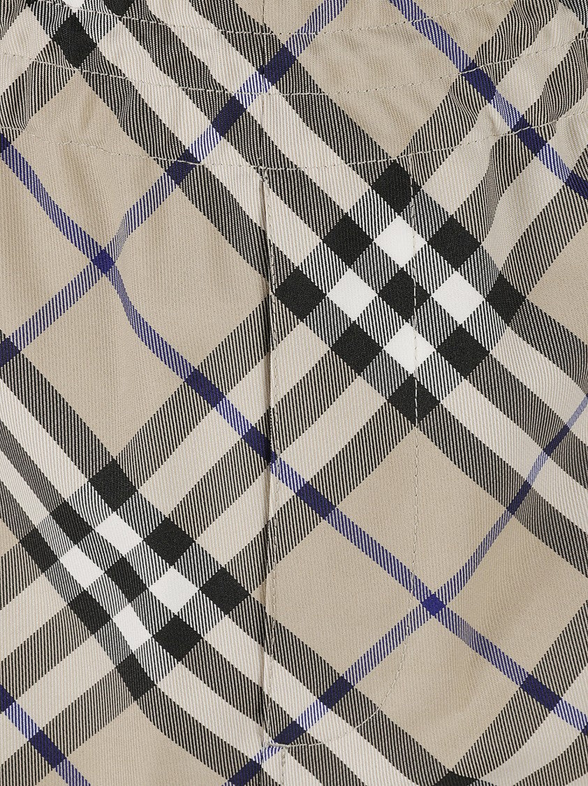 Burberry Checkered Casual Shorts