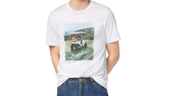 Jacob Cohen Golf-Inspired White Cotton T-Shirt