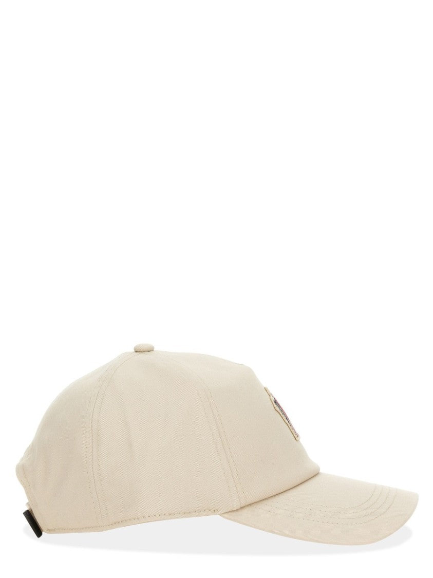 Moncler Grenoble Curved-Brim Baseball Hat In Soft Beige