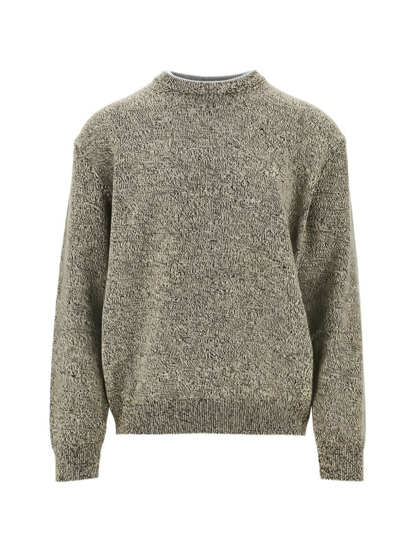 Jacquemus Textured Knit Sweater With Crew Neckline And Relaxed Fit