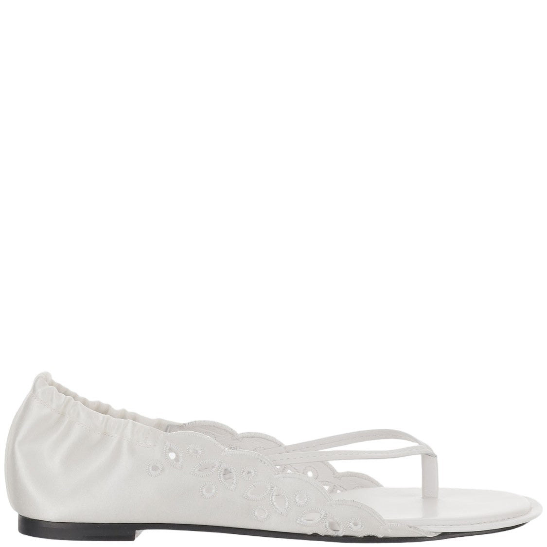 Jacquemus Leather And Fabric Sandals With Cut-Out Details