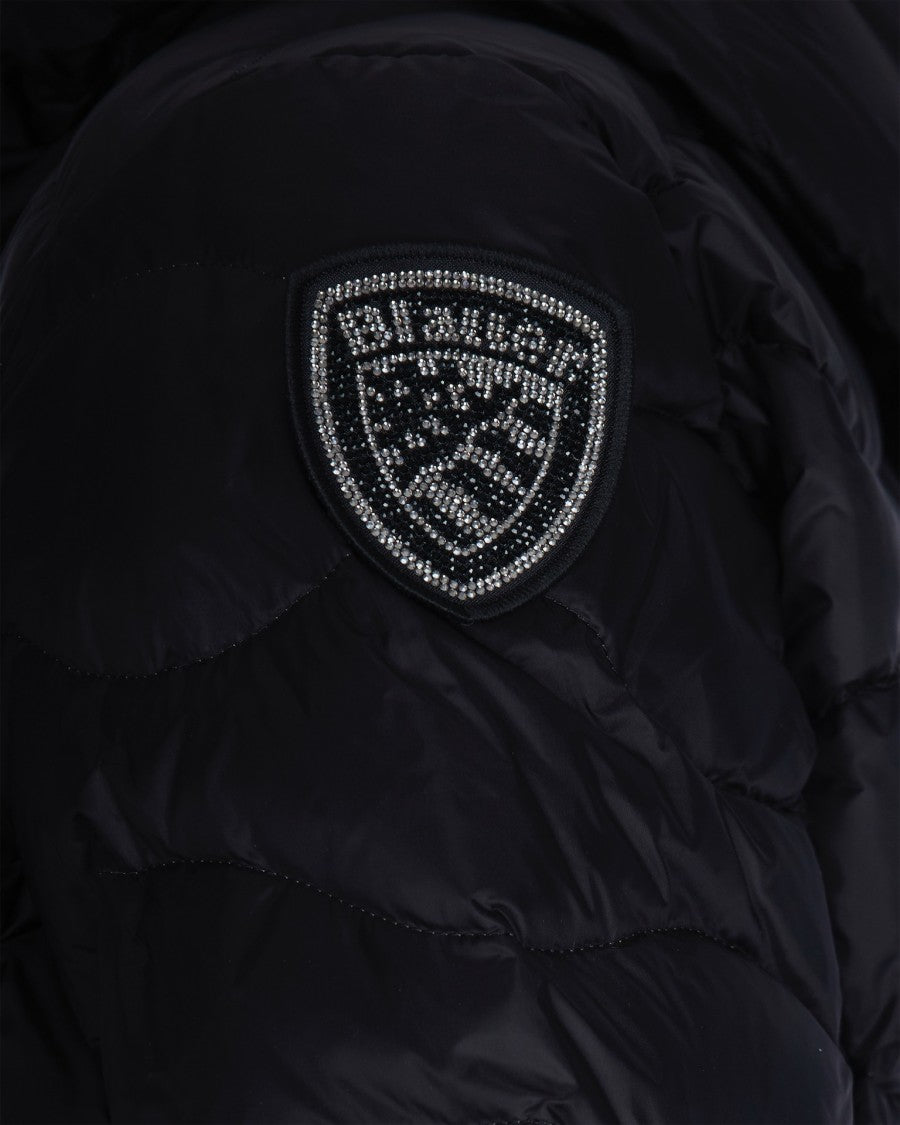 Blauer Black Camelia Quilted Water-Repellent Down Jacket