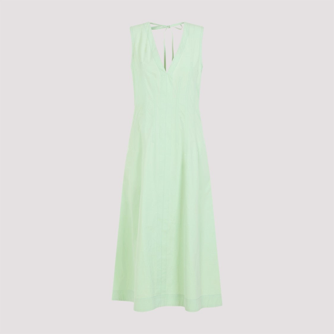 Bottega Veneta Compact Fresh Mint Cotton Midi Dress