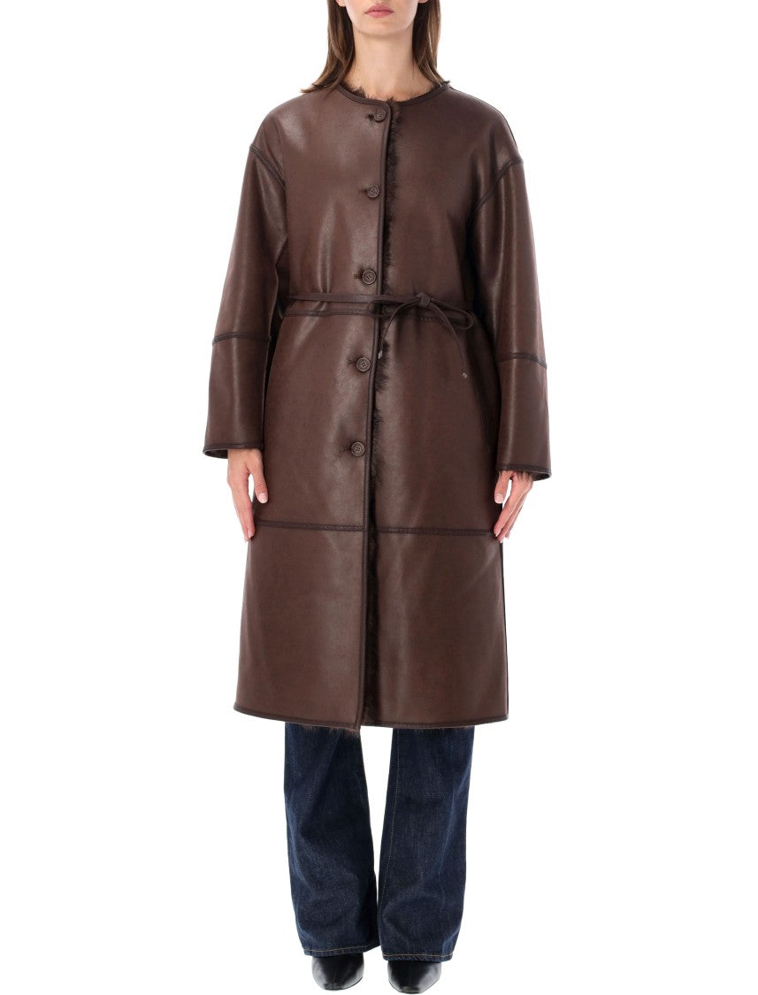 Urbancode Coat Toscana Faux Fur Reversabel Reversible Belted Coat