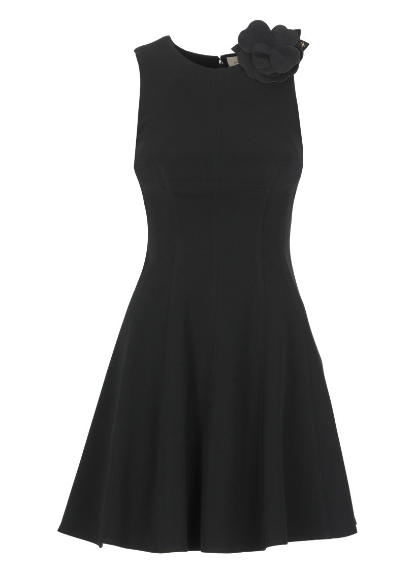 Elisabetta Franchi Black Viscose Blend Dress