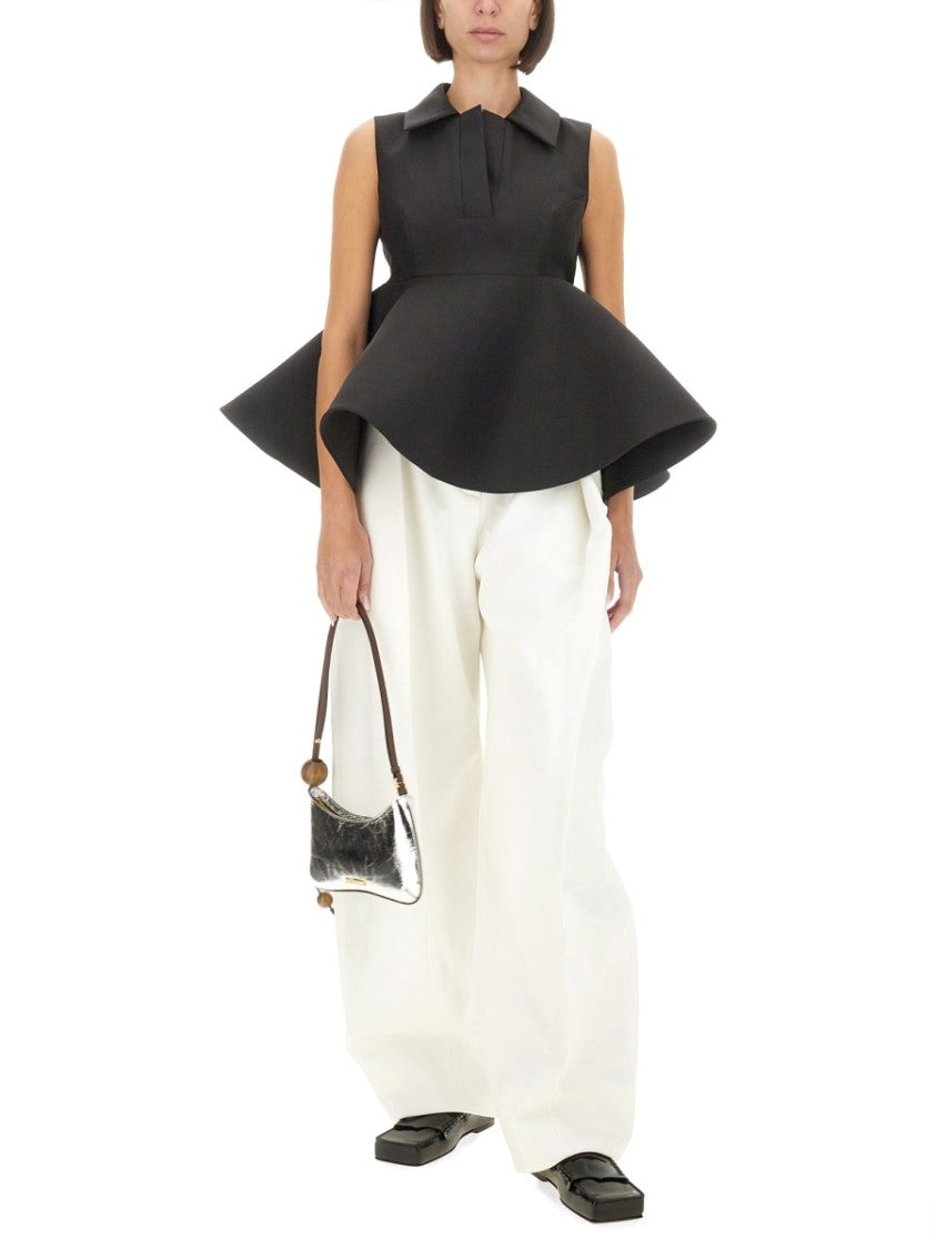 Jacquemus Structured Peplum Top