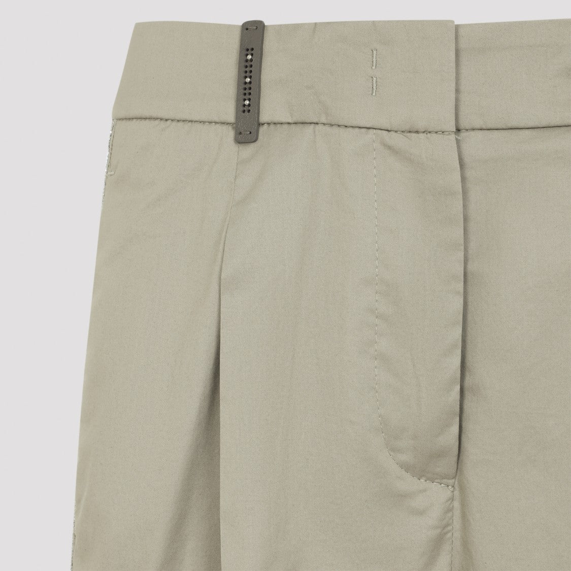 Peserico Green Cotton Pants