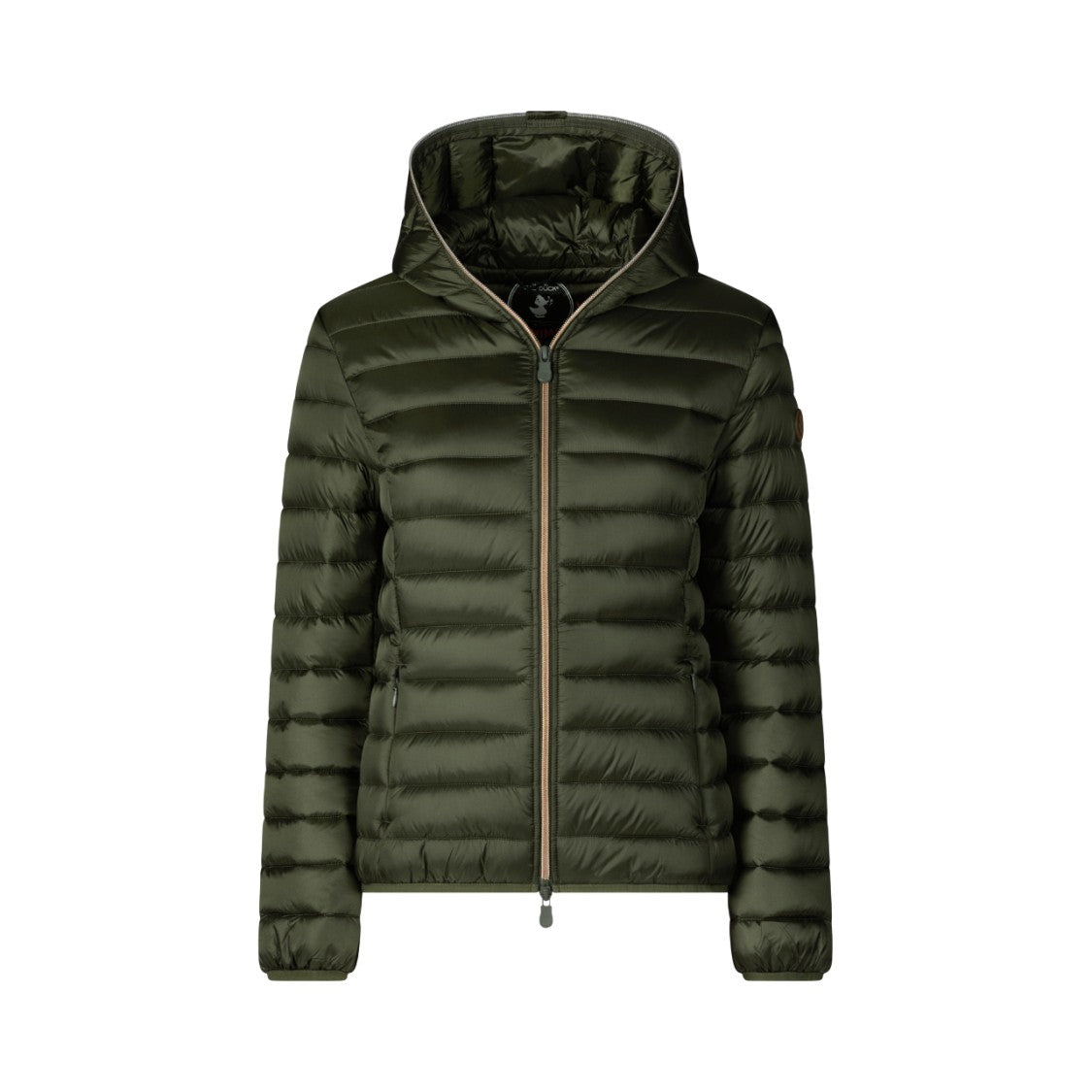 Save The Duck Lightweight Quilted Zip-Up Hooded Coat