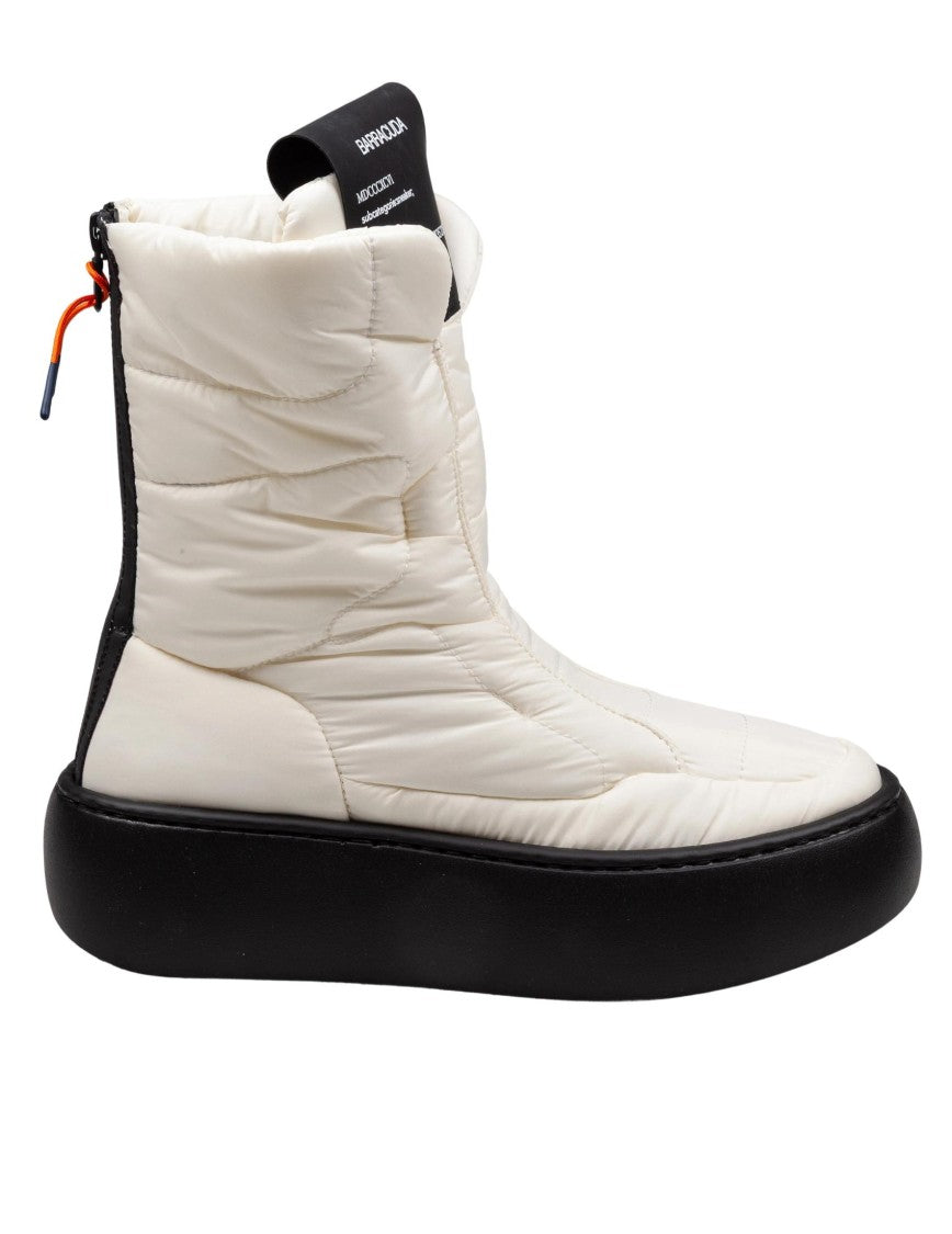 Barracuda Quilted Down Boots With Contrasting Rubber Sole