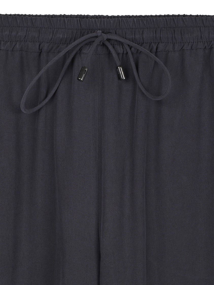 Max Mara Wide-Leg Trousers With Elastic Waistband And Adjustable Drawstring