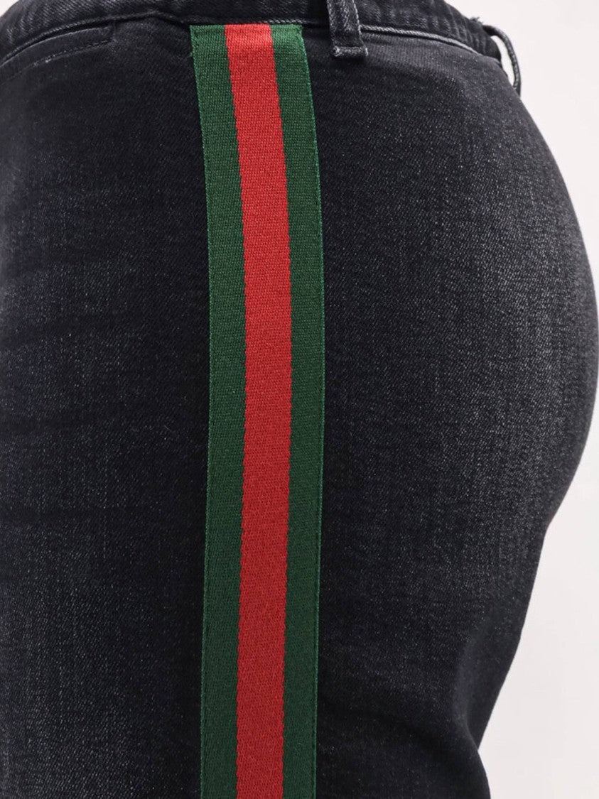 Gucci Black Pant Straight Fit Trousers