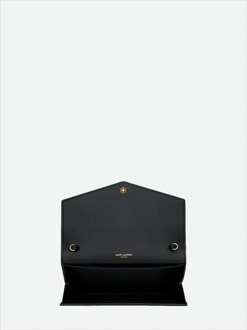 Saint Laurent Textured Calf Leather Shoulder Bag