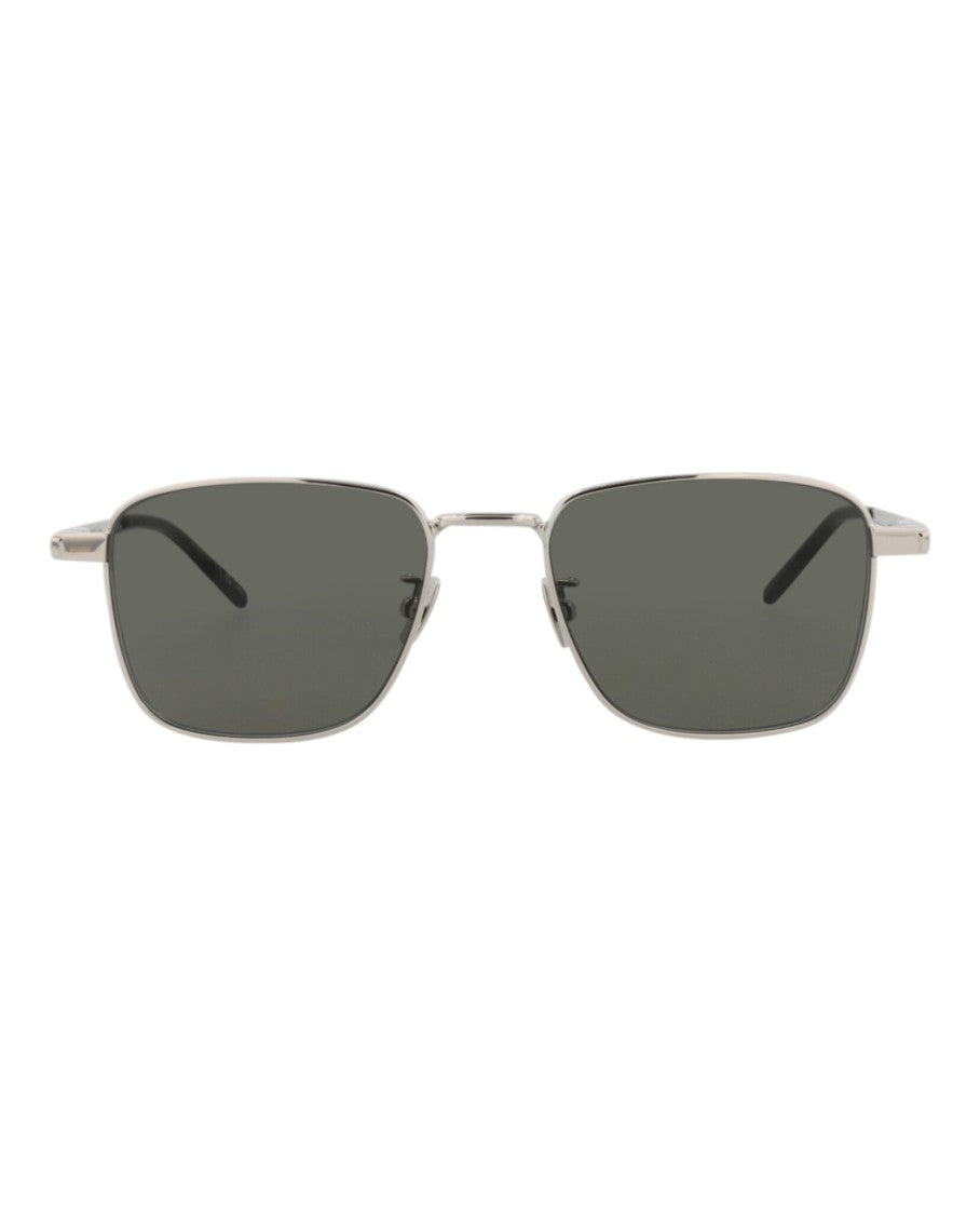 Saint Laurent Square-Frame Metal Sunglasses