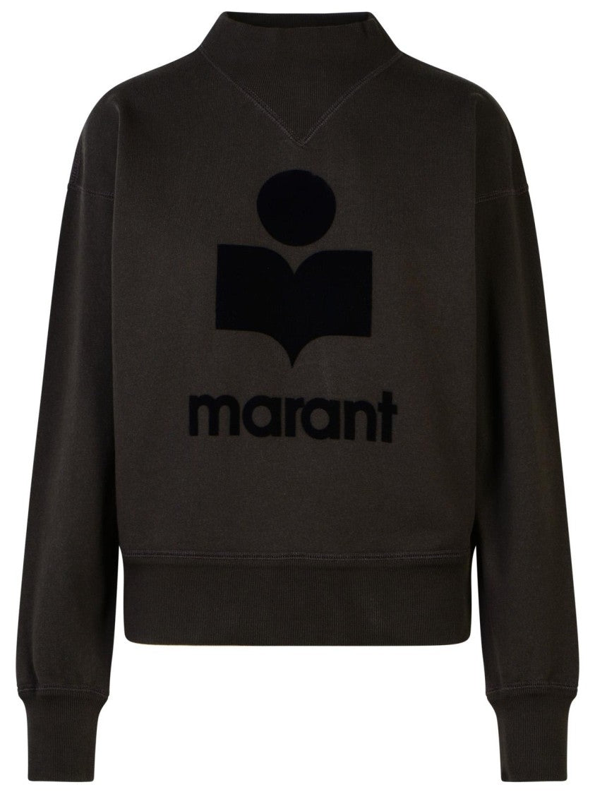 Isabel Marant Étoile 'Moby' Black Cotton Blend Sweatshirt