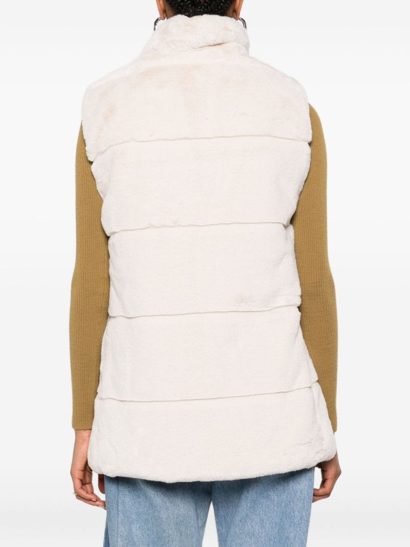 Save The Duck Reversible Beige Jacket With High Collar