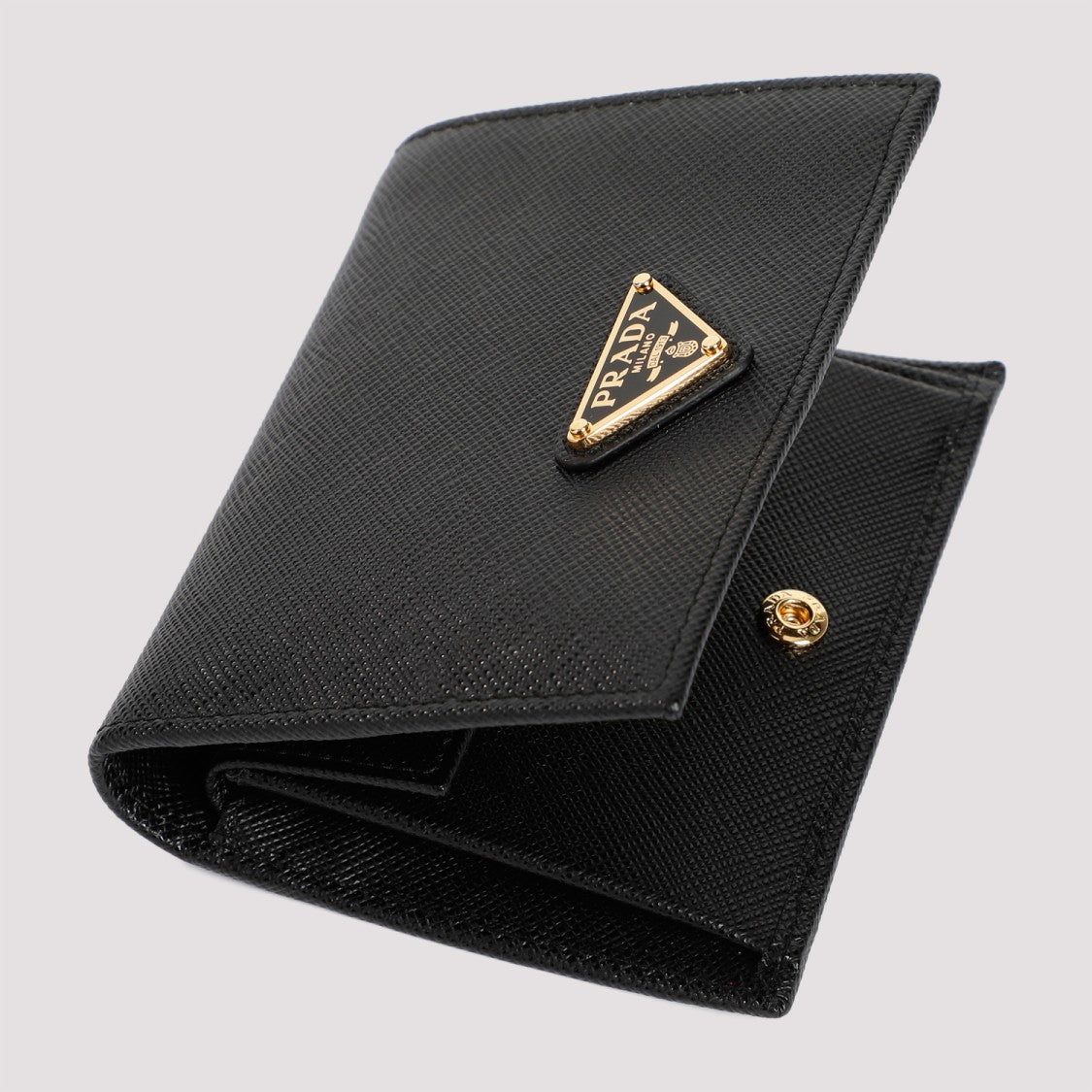 Prada Black Calf Leather Wallet