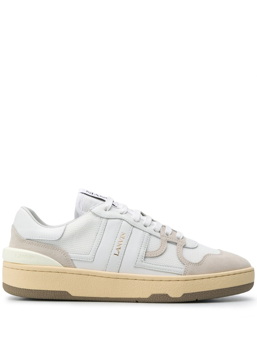 Lanvin White Tennis Low Top Clay Sneakers