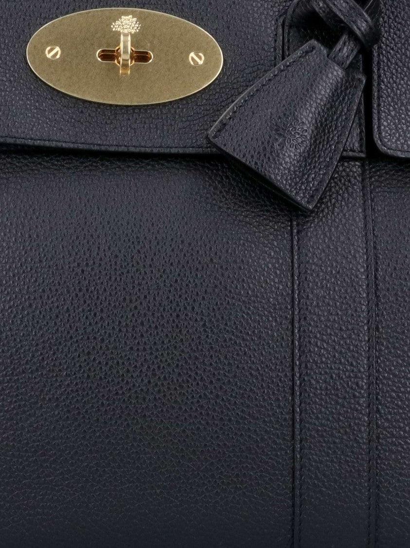 Mulberry Black Bayswater Grain Leather Tote Bag