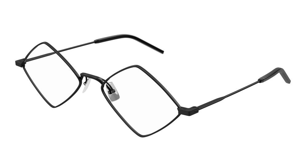 Saint Laurent Black Oversized Square Eyeglasses