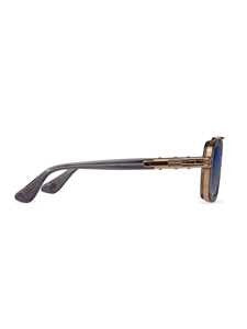 Dita Bold Rectangular Blue Gradient Sunglasses