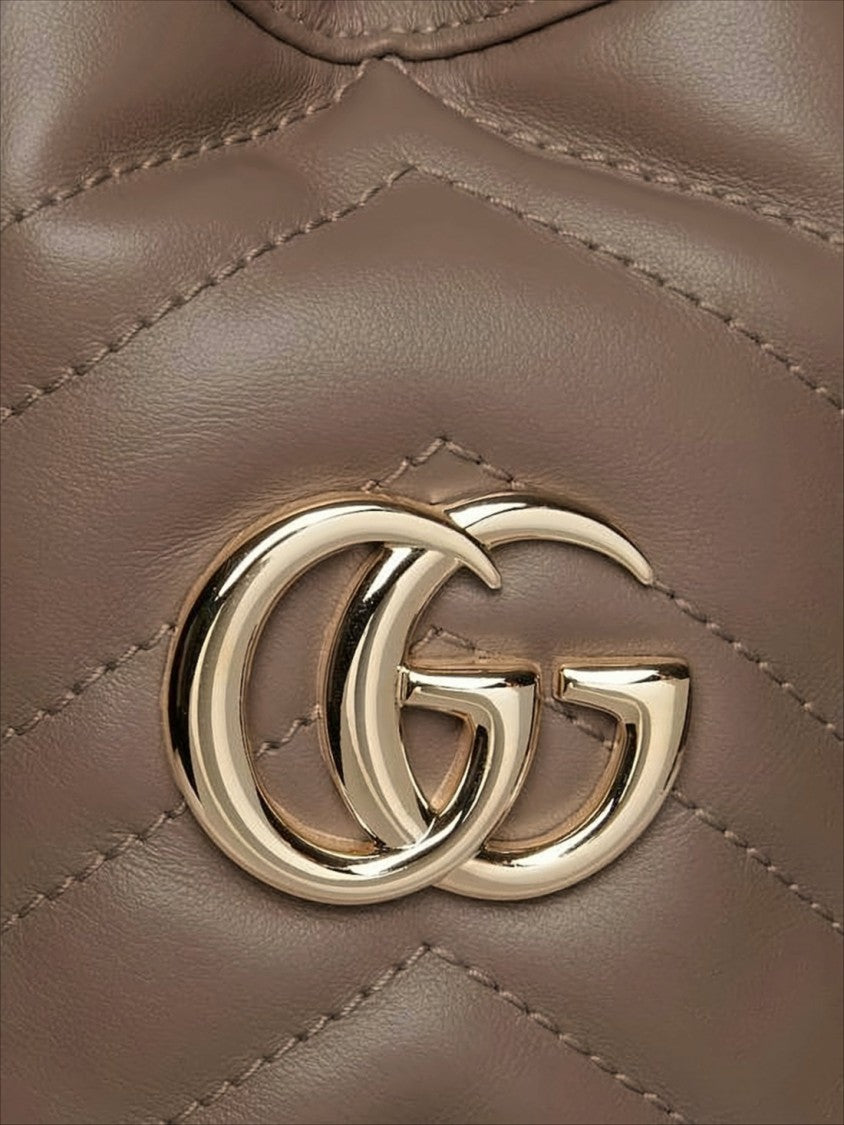 Gucci Chevron-Quilted Leather Shoulder Bag