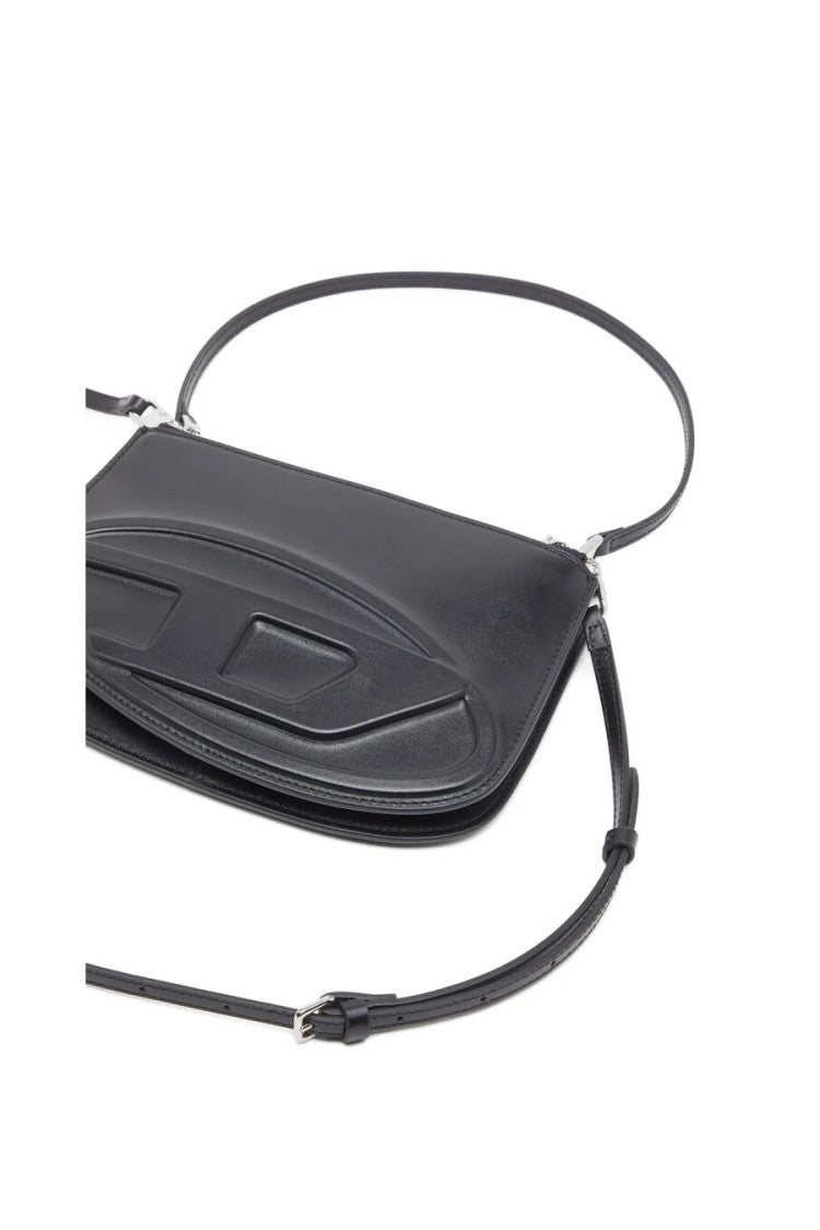 Diesel Black Leather Shoulder Bag