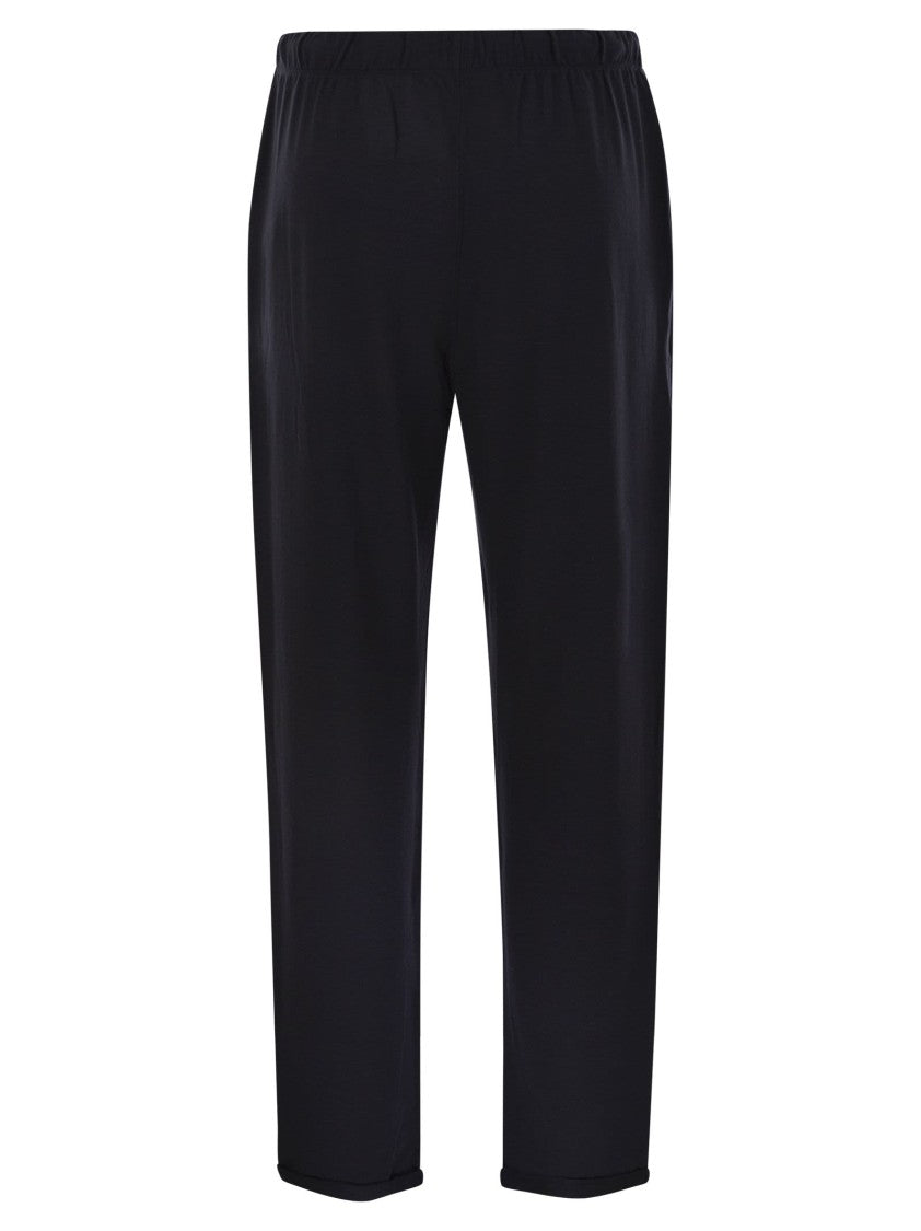 Majestic Trousers With Drawstring Waist