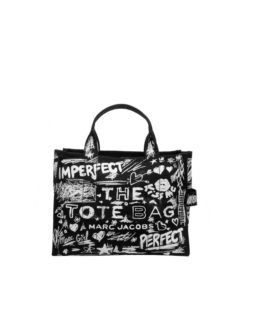 Marc Jacobs Medium Tote Bag With Graffiti Scribbles By Marc Jacobs