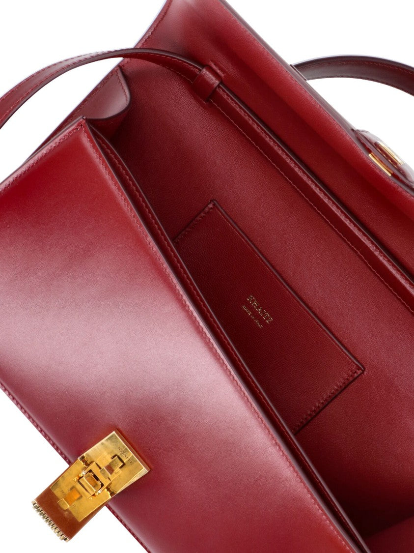 Khaite Red Medium Blake Flap-Closure Leather Handbag