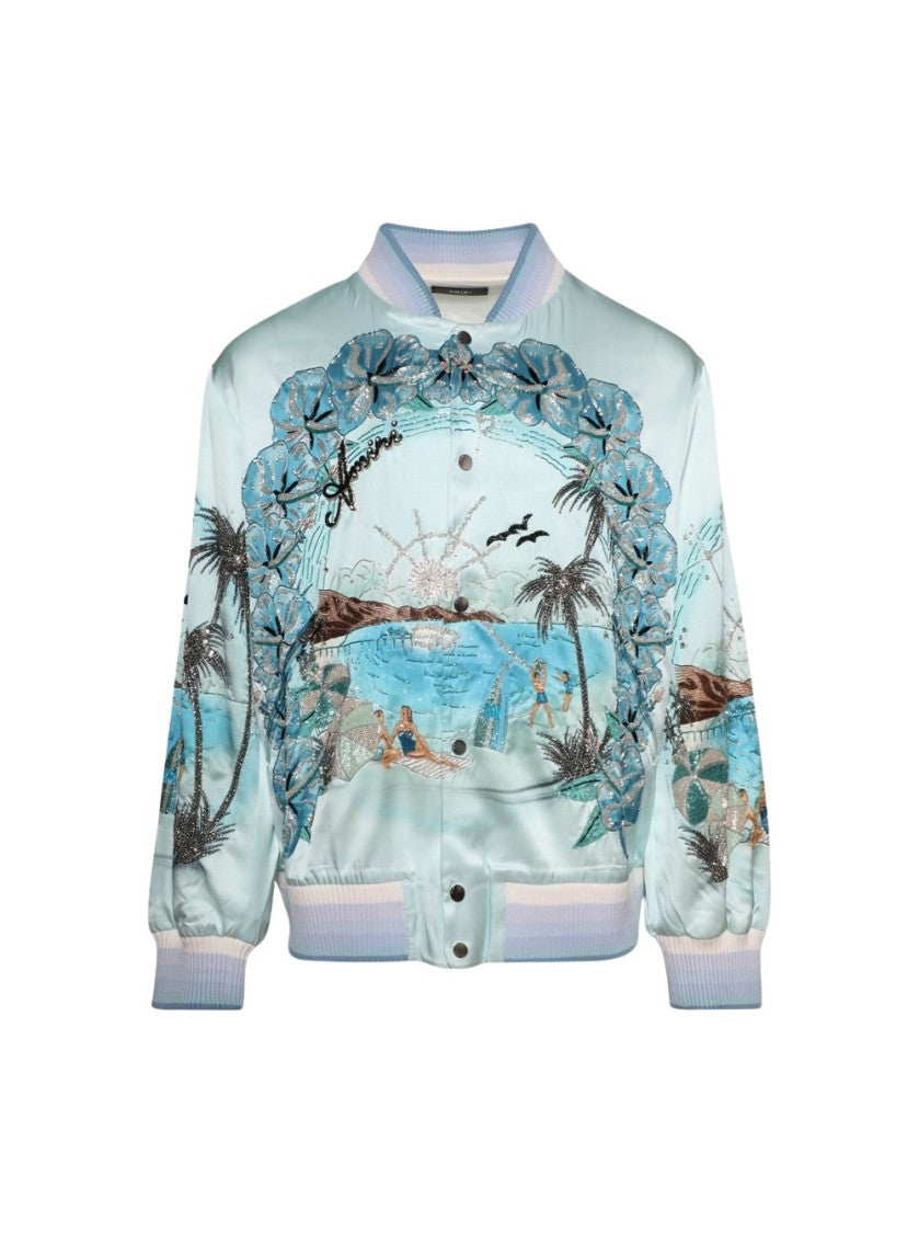 Amiri Resort Club Embellished Bomber