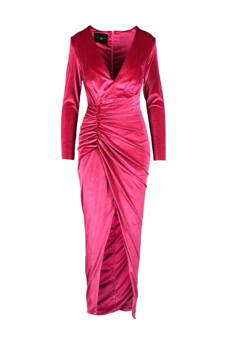 Valeria Mazza Fuchsia Long Dress