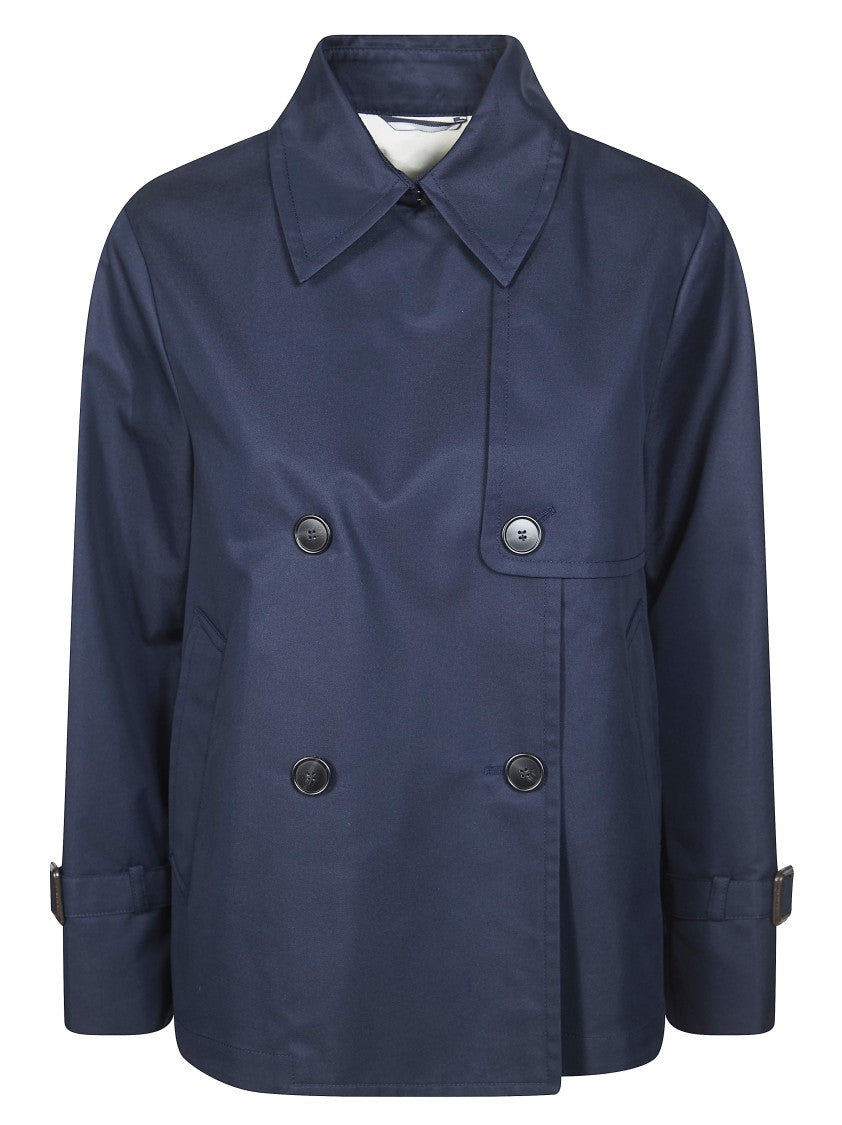 Max Mara Blue Biglia Double Breasted Jacket