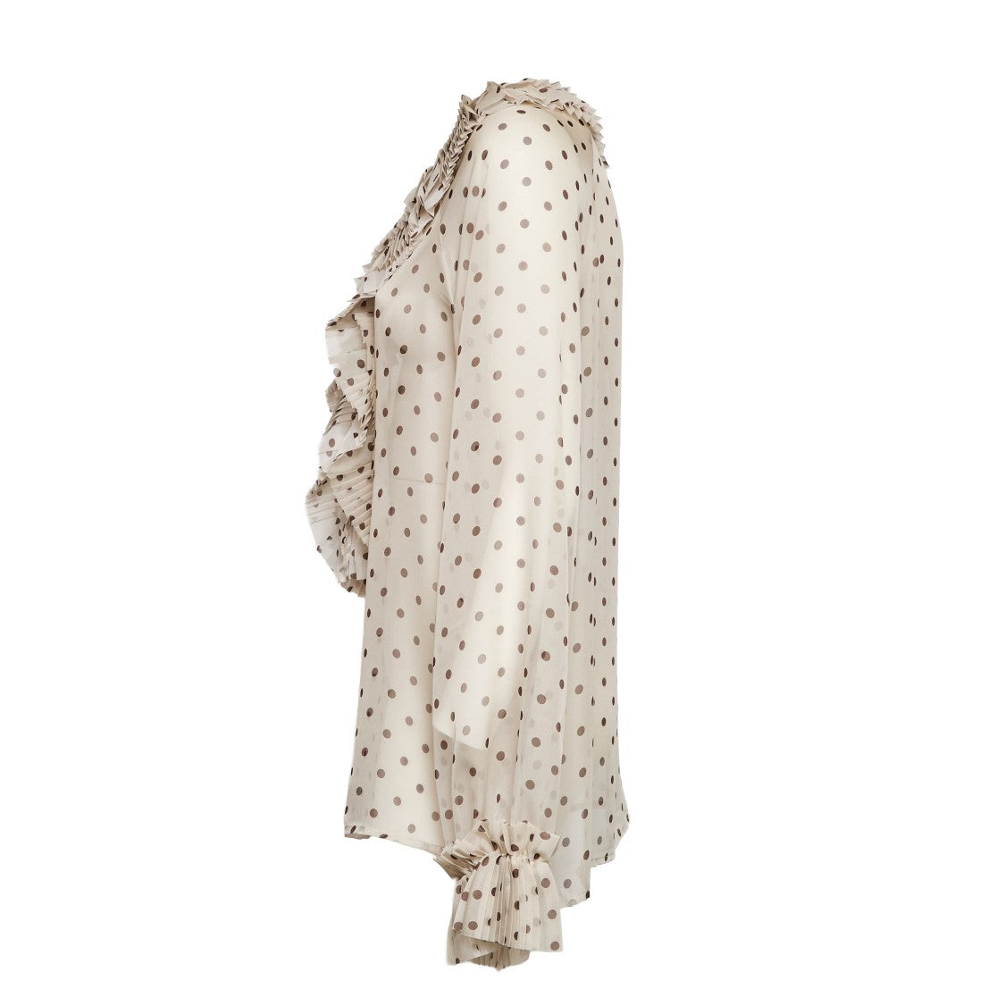 Parosh Pallina Polka Dot Chiffon Blouse
