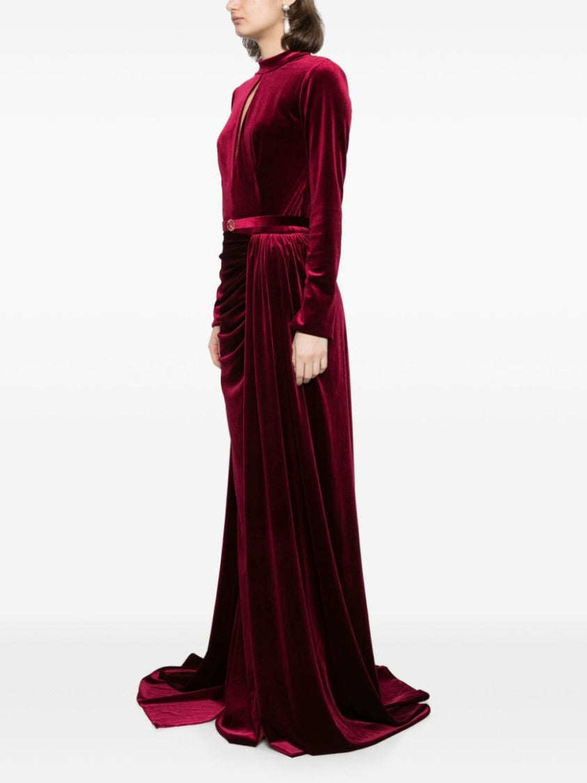 Saiid Kobeisy Velvet Long Dress