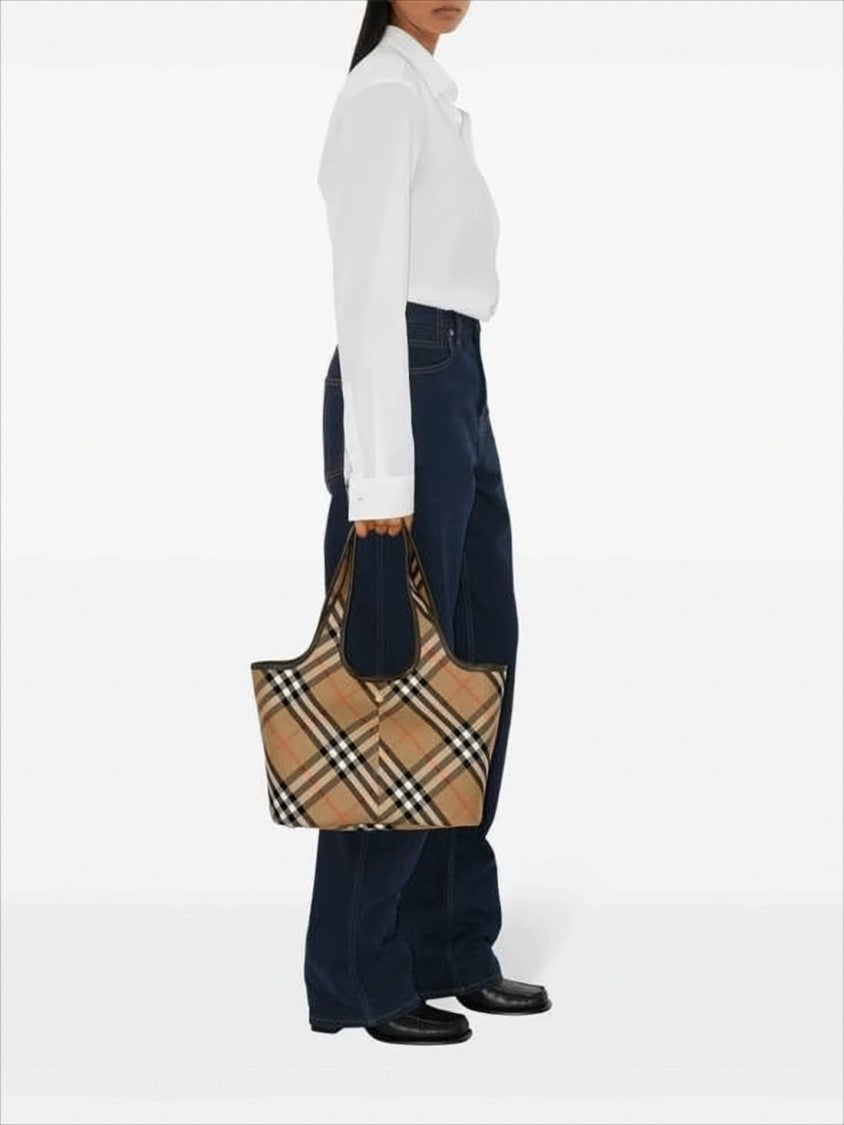 Burberry Spacious Check Pattern Tote Bag