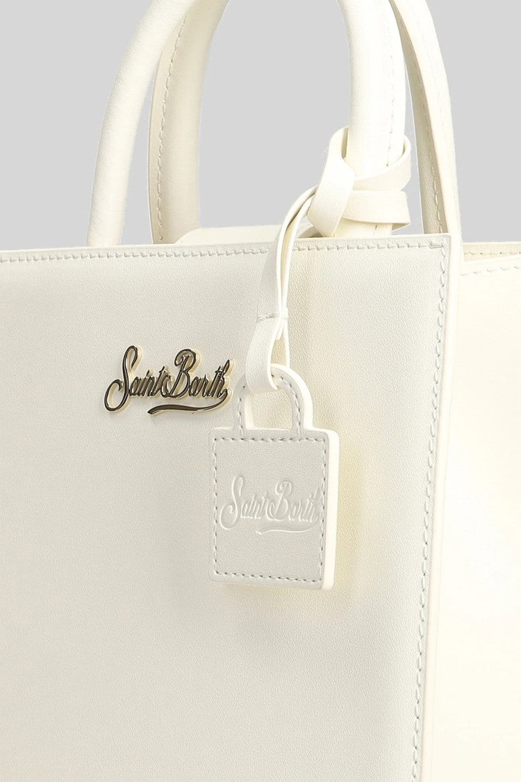 Mc2 Saint Barth White Unica Structured Handbag