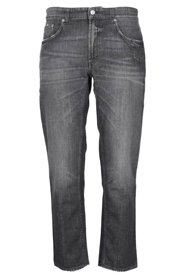 Department Five Cropped Denim Jeans With Faded Wash