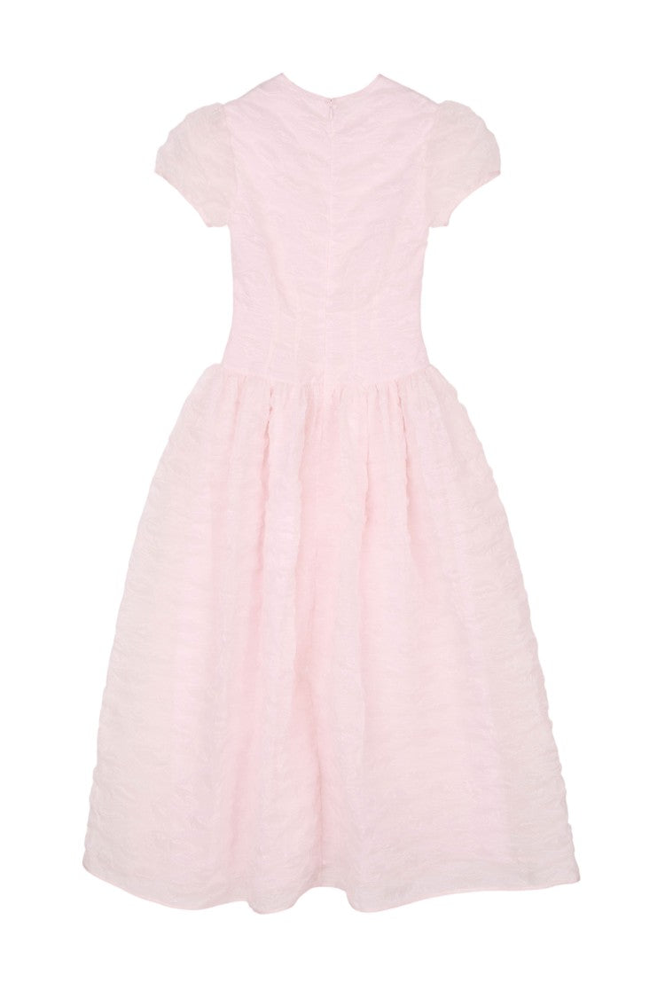Cecilie Bahnsen Cleopatra Dress Plumeria Matelassé
