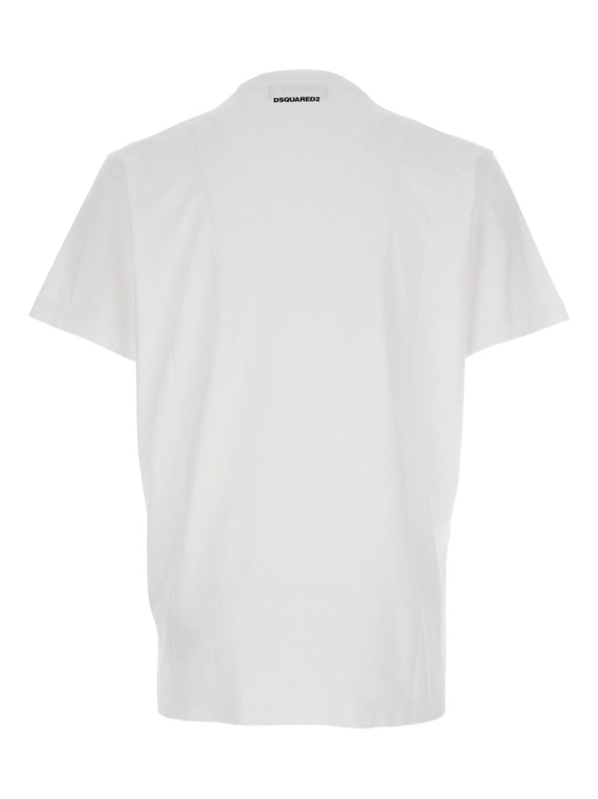 Dsquared2 Crew Neck T-Shirt With Toronto's Catentwins Graphic Print