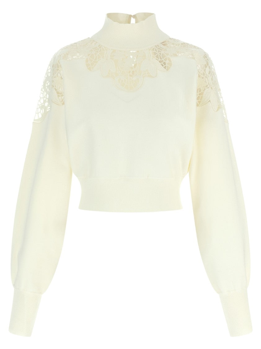 Twin-Set Organza Insert Sweater