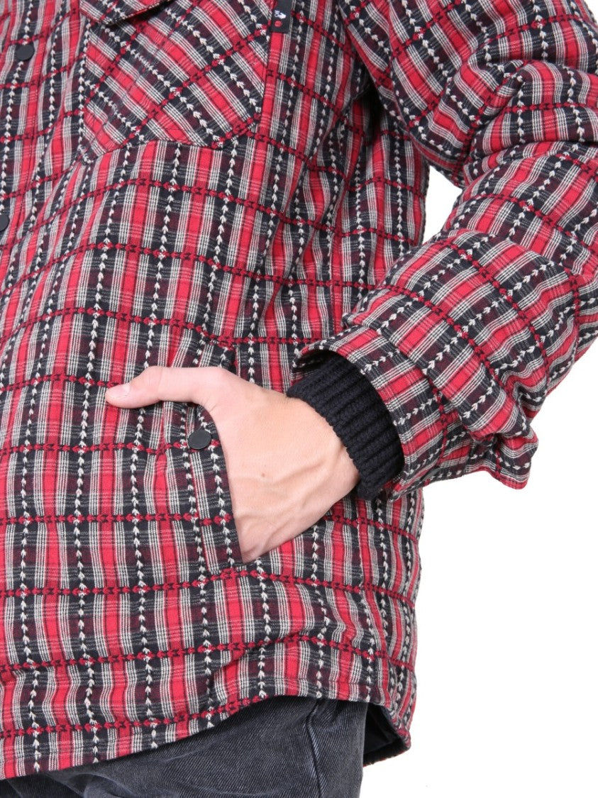 Off-White Quilted Padded Shirt With Removable Hood