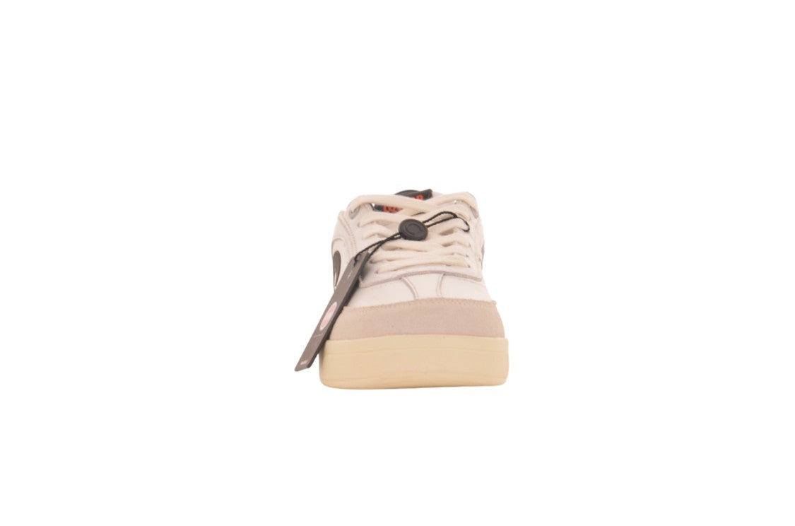 Colmar White Soft Leather Suede Accent Sneakers