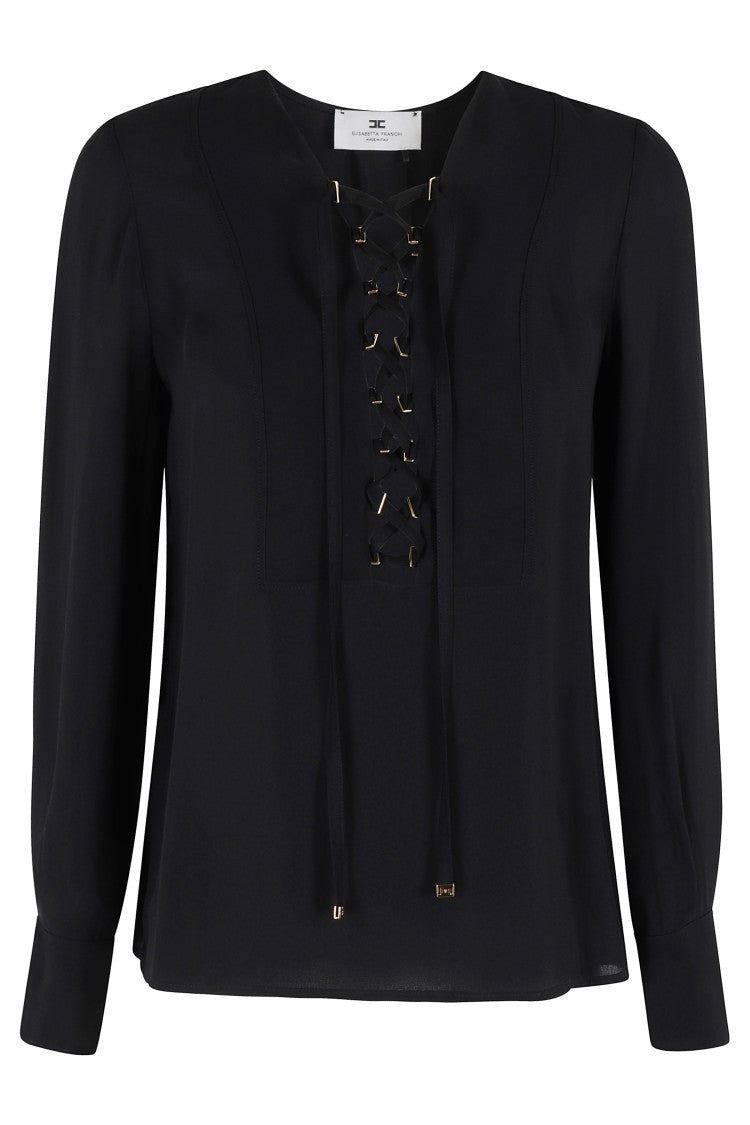 Elisabetta Franchi Lace Blouse