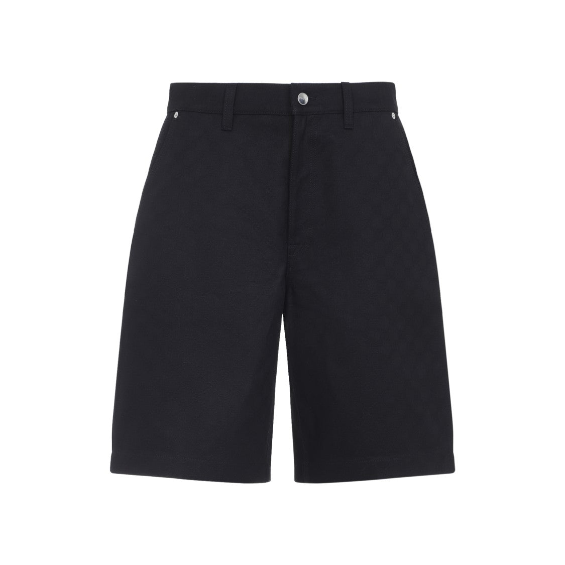 Gucci Black Cotton Bermuda