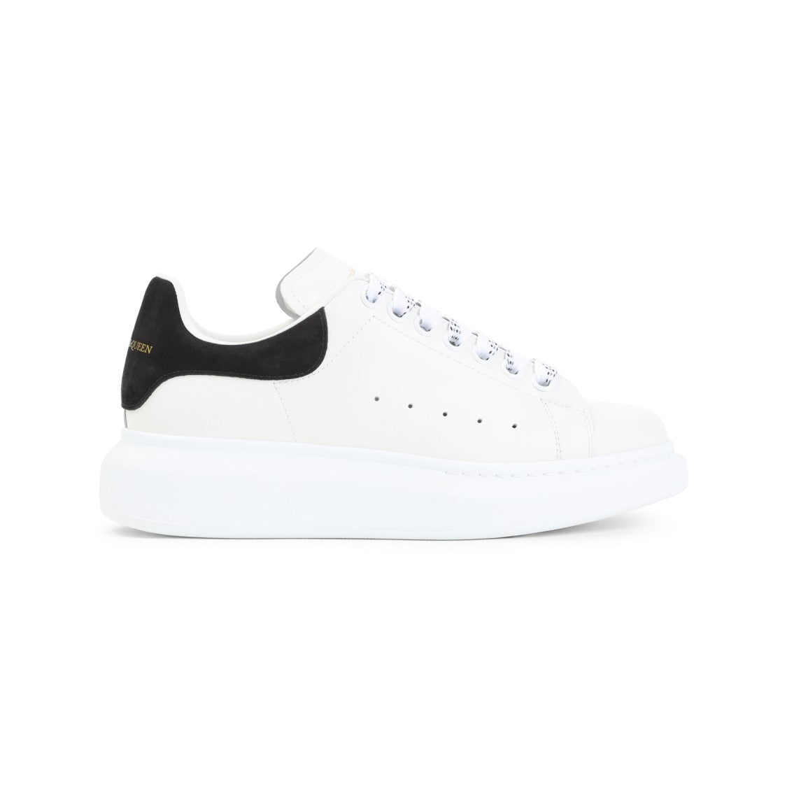 Alexander Mcqueen White Calf Leather Sneakers