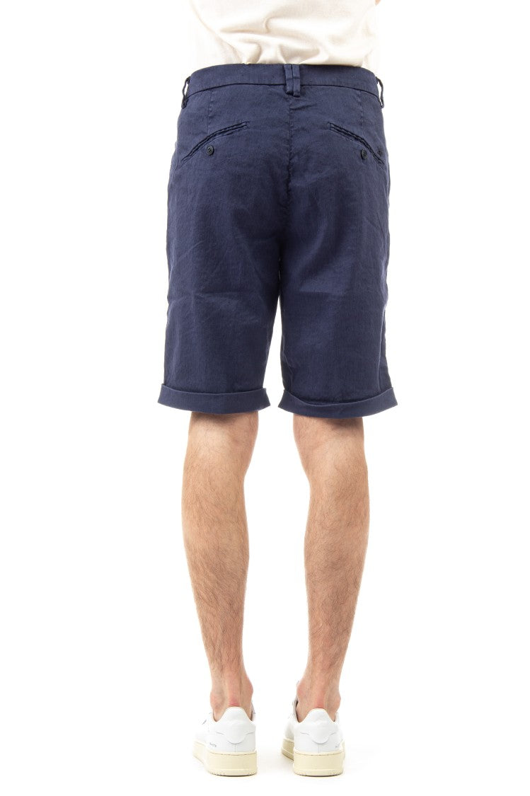 Mason's Amalfi Lightweight Linen-Cotton Shorts